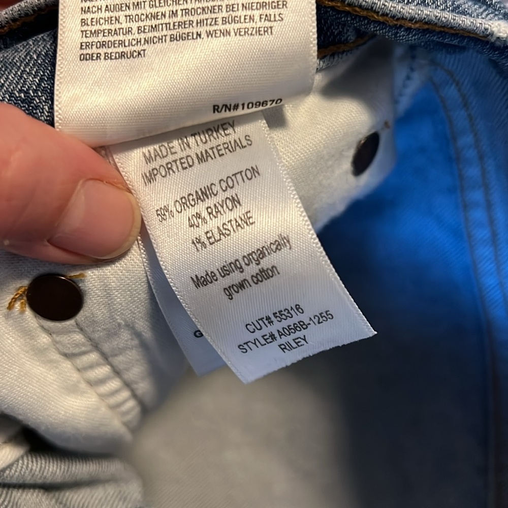 AGOLDE Riley High Rise Straight Jean, Size 27 - Picture 10 of 10